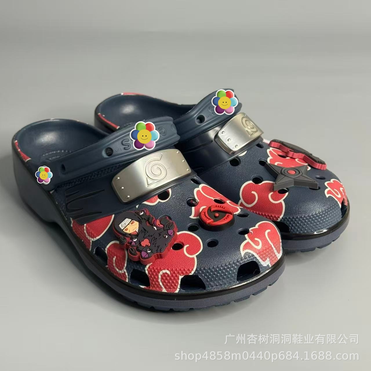 Anime Cosplay Thick - أحذية ناروتو أكاتسوكي بتصميم السحابة الحمراء،