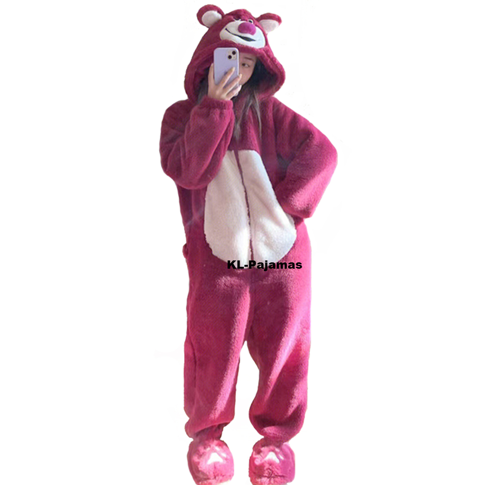Anime Cosplay Thick - المرأة الفانيلا الدب منامة ، قطعة