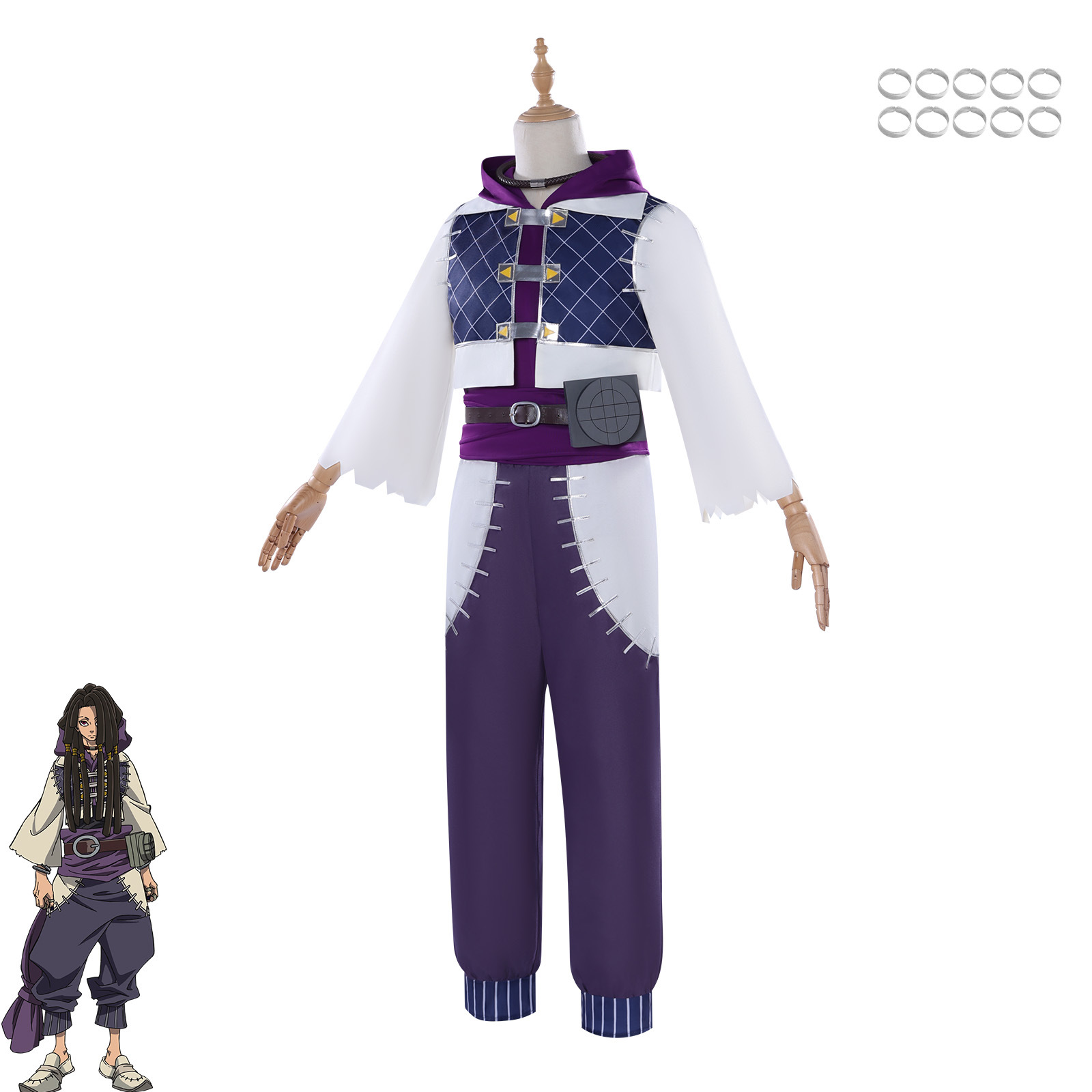 زي جابا التنكري من أنمي Yomi n - مراجعة Anime Cosplay Outfits Male وسعره
