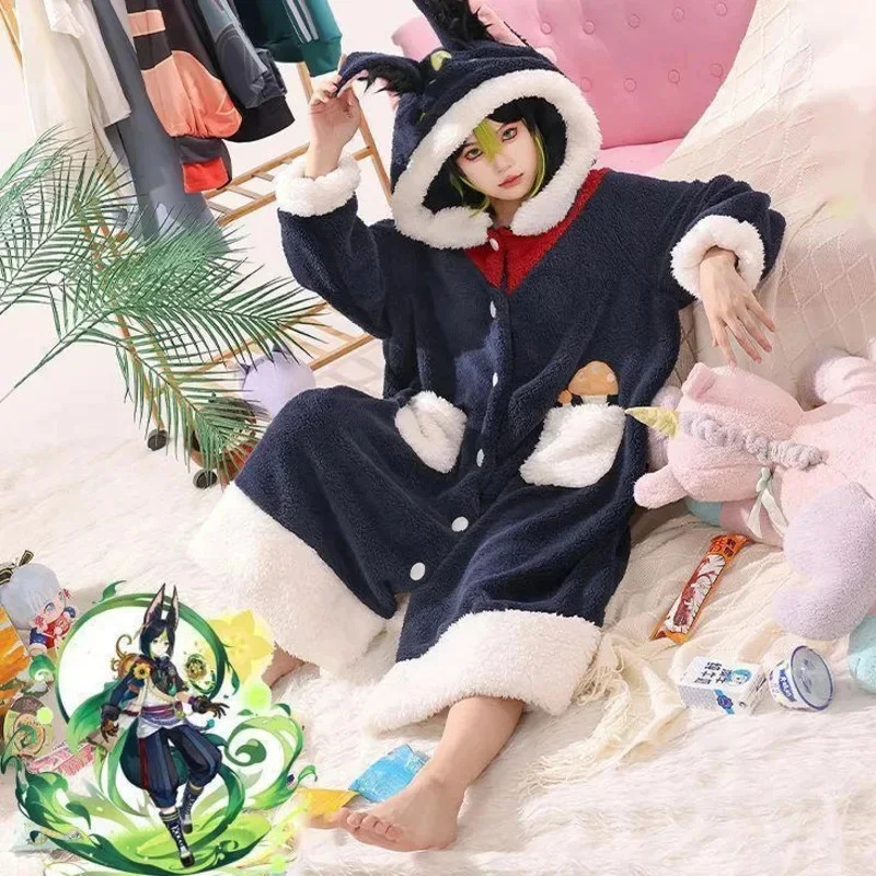 Genshin تأثير تأثيري بيجامة أن - مراجعة Anime Cosplay Thick وسعره