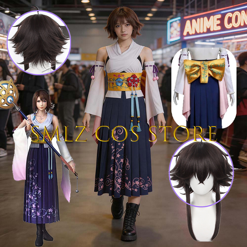 زي تنكري نسائي Smlz FFX يونا م - مراجعة Anime Cosplay Outfit وسعره