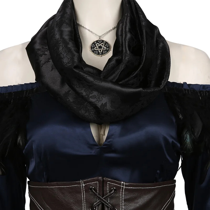 Yennefer أزياء فانتازيا التأثي - مراجعة Anime Cosplay Youtube Shorts وسعره